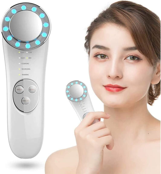 Facial Massager, Skin Care Tools 7 in 1 Face Cleaner Lifting Machine, Face Massager Wrinkles Face Tightening Machine for Skin Firming High Frequency Facial Machine