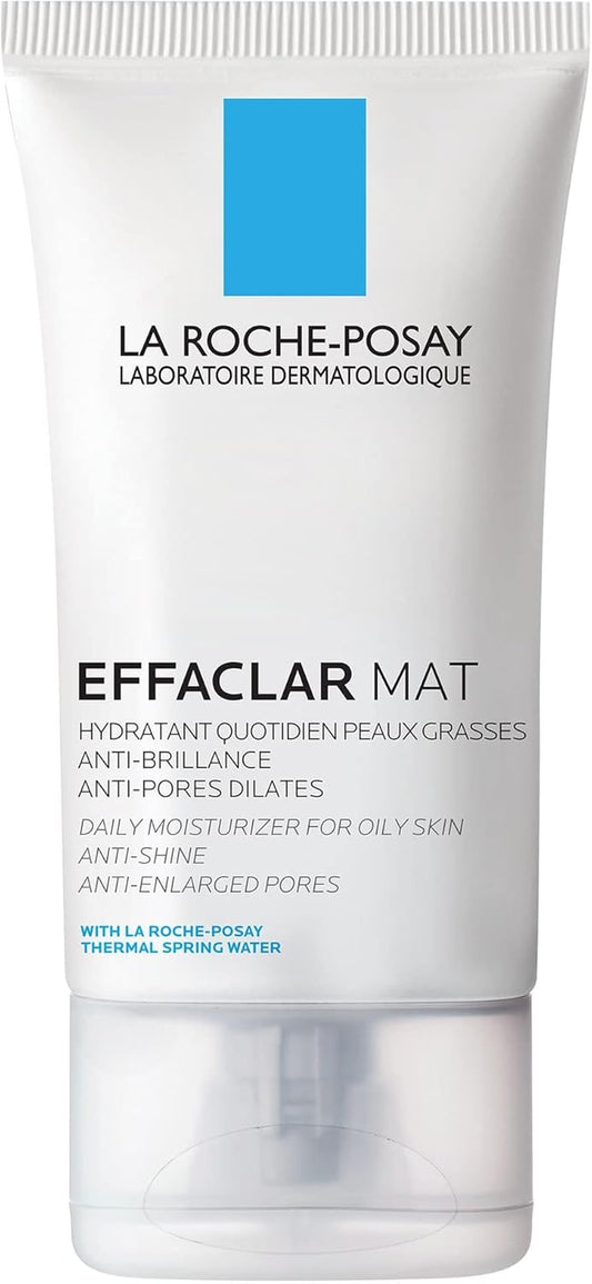 La Roche-Posay Anti-Acne Moisturiser, Anti-Shine, Anti-Enlarged Pores, Sebo-Controling Moisturiser, Effaclar Mat, 40Ml