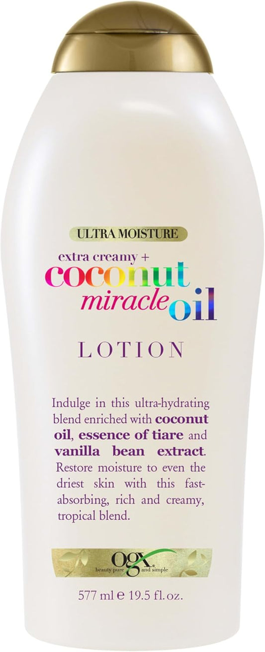 Extra Creamy + Coconut Miracle Oil Ultra Moisture Lotion, 19.5 Ounce