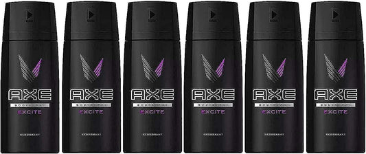 Body Spray Deodorant Excite 150 Ml / 5.07 Oz (Pack of 6)