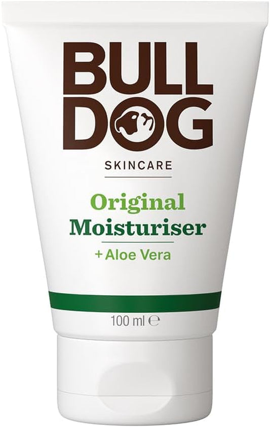 Skincare for Men Original Moisturiser, All Day Hydration, with Aloe Vera, Camelina Oil and Green Tea, 100Ml